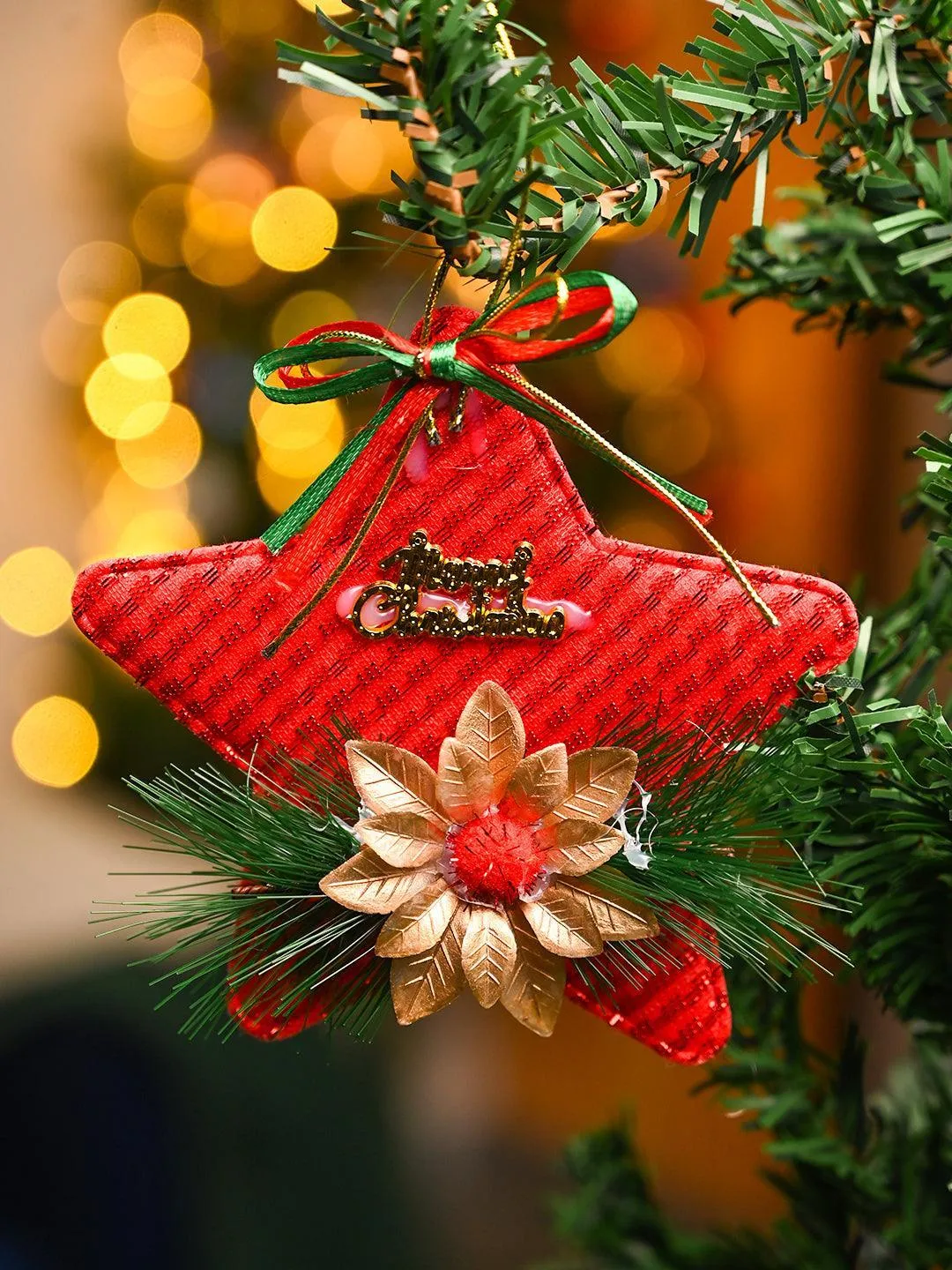 Christmas Decoration Star (Red & Set Of 2) - Detailed Feature View 7