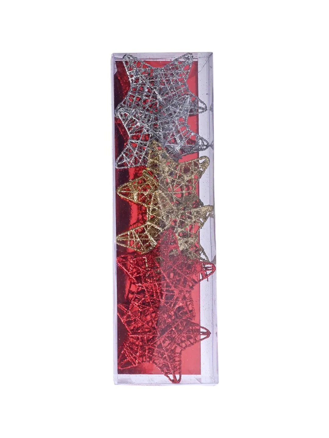 Christmas Decoration (White & Golden, Set Of 6 Pcs) - Detailed Feature View 11