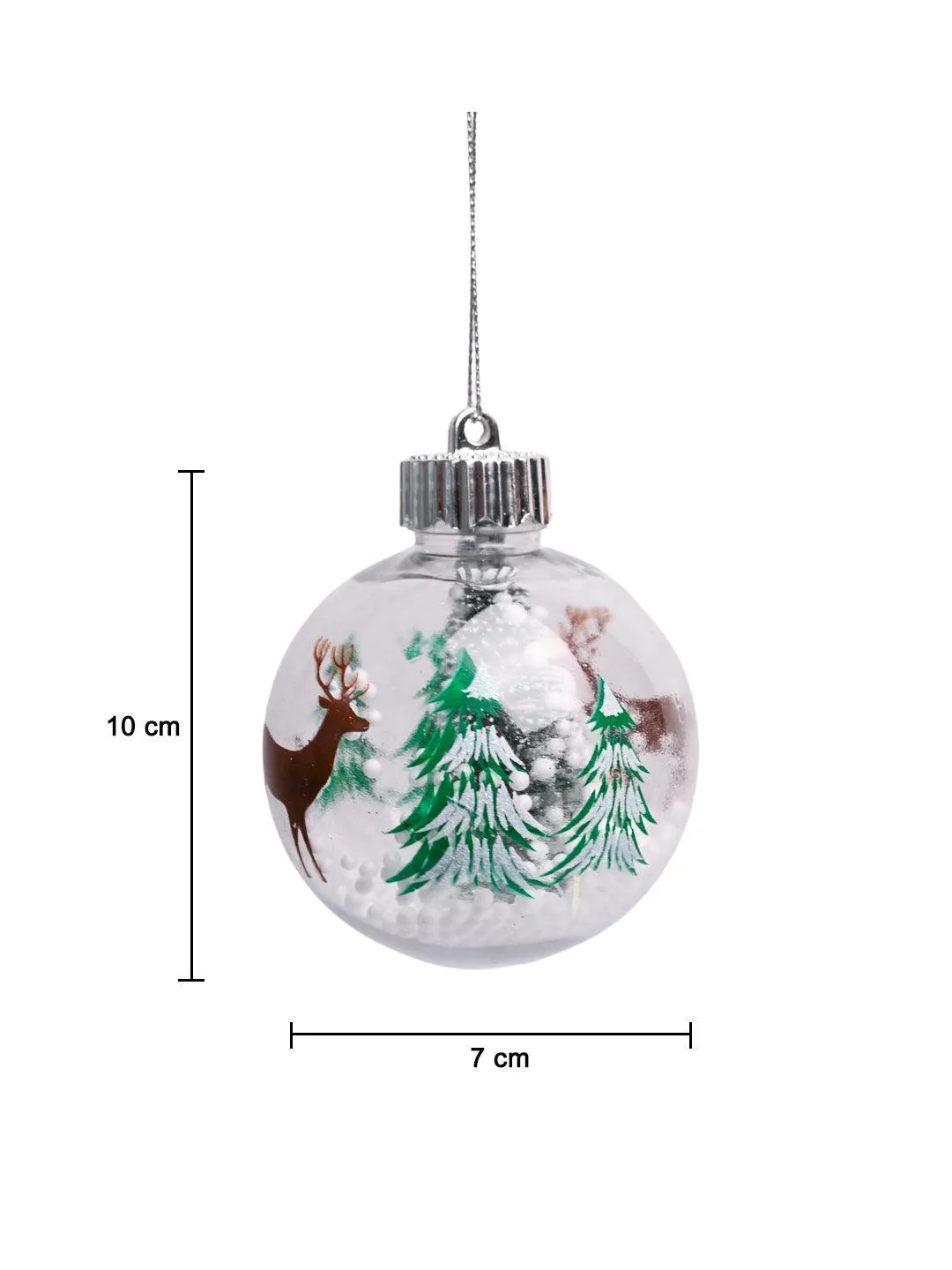 Christmas Hanging Balls Set Of 2 Pcs (Assorted) - Detailed Feature View 11
