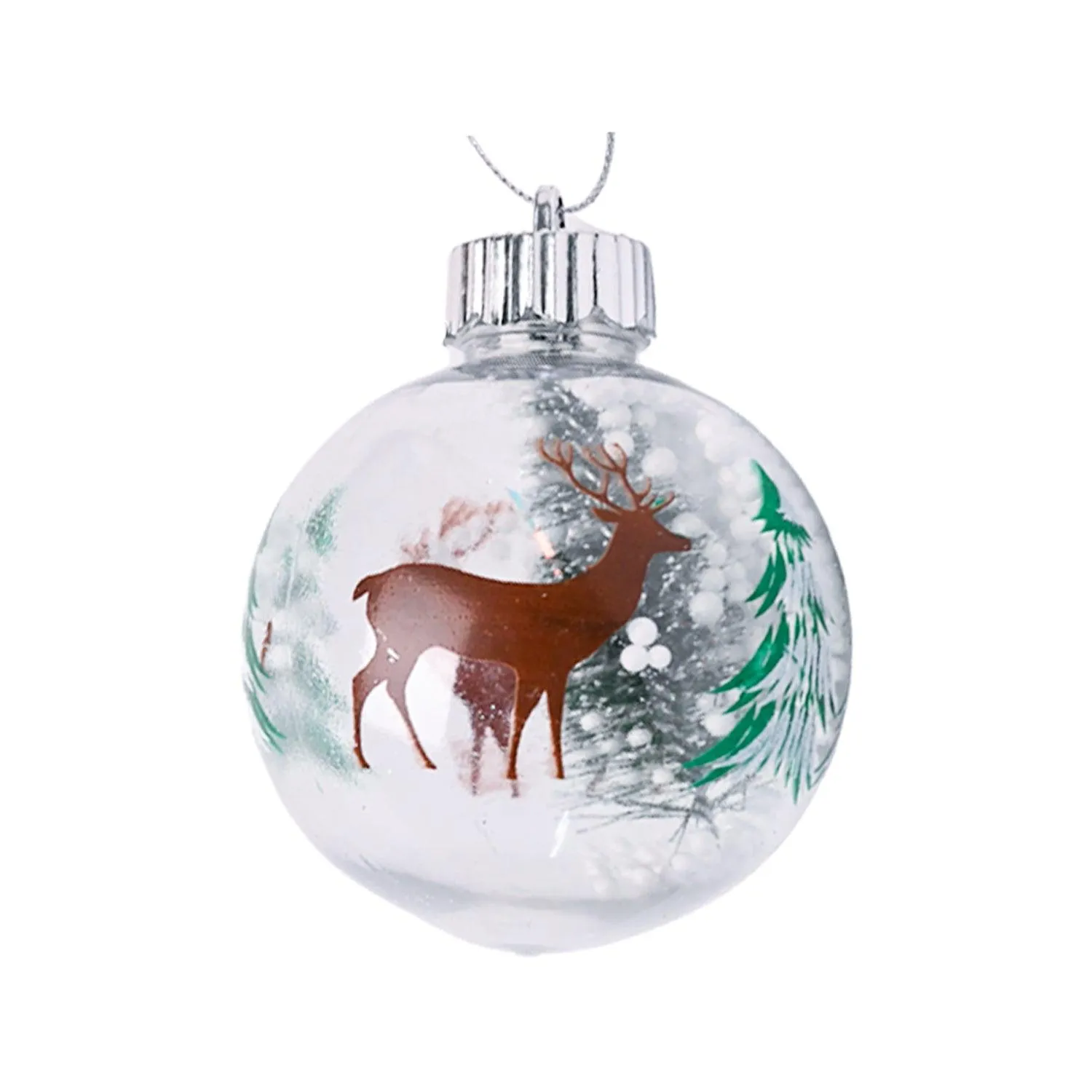 Christmas Hanging Balls Set Of 2 Pcs (Assorted) - Detailed Feature View 3