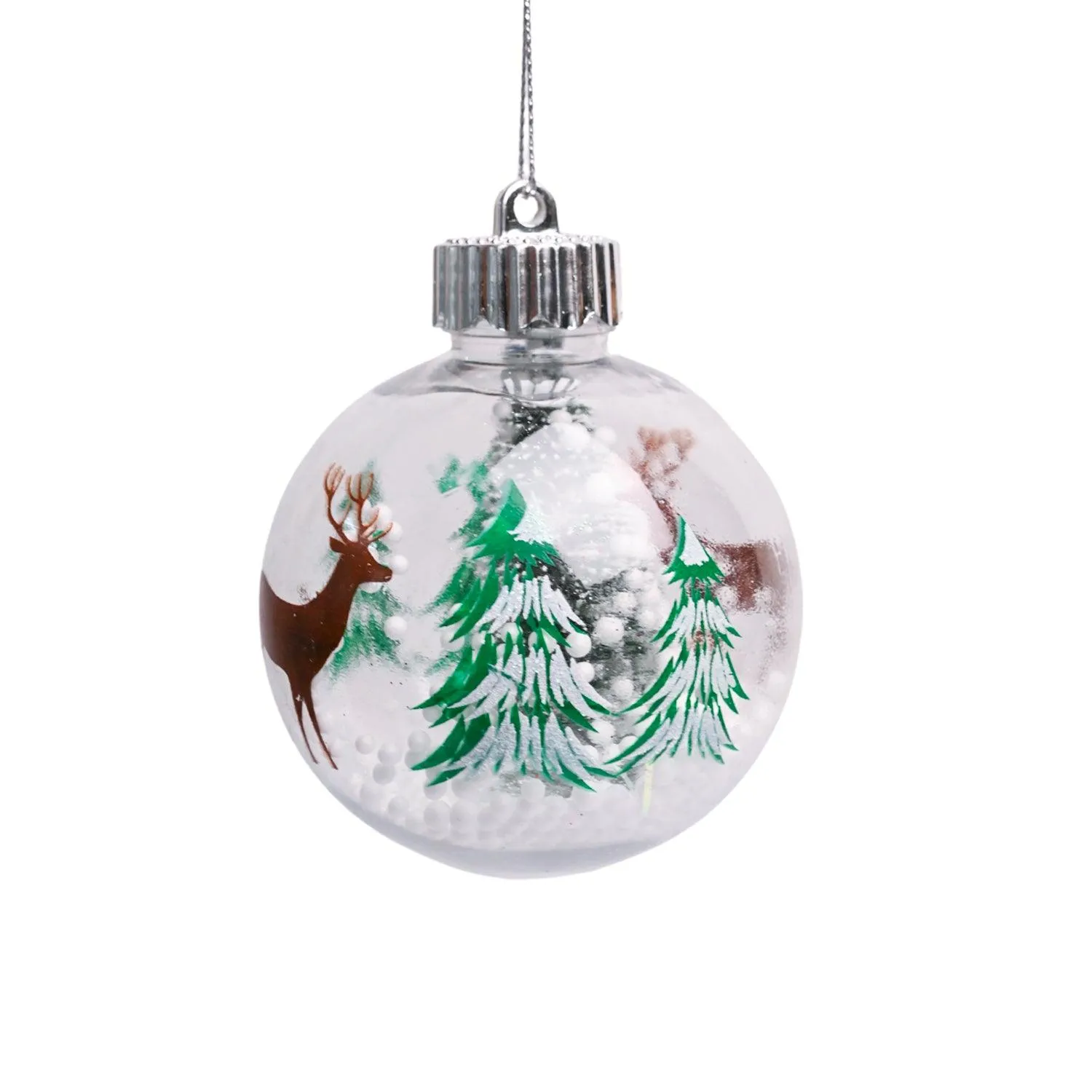 Christmas Hanging Balls Set Of 2 Pcs (Assorted) - Detailed Feature View 4