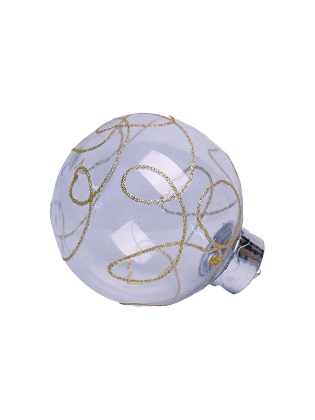 Christmas Hanging Balls Set Of 2 Pcs (Transparent, Assorted) - Detailed Feature View 10