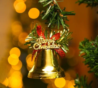 Christmas Jingle Bells (Golden, Set Of 4)