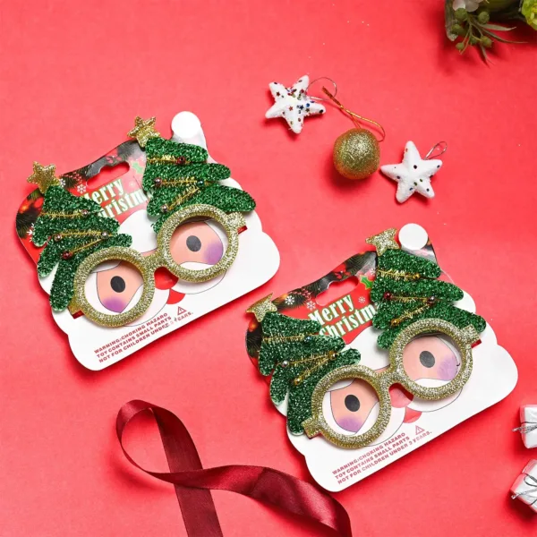 Christmas Party Spectacles Set Of 2 – Green, Party Accessories