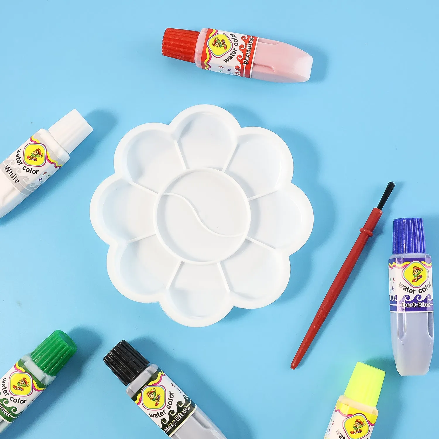 Kids Water Colour Painting Set – Complete Art Kit with Brush & Palette - Detailed Feature View 3