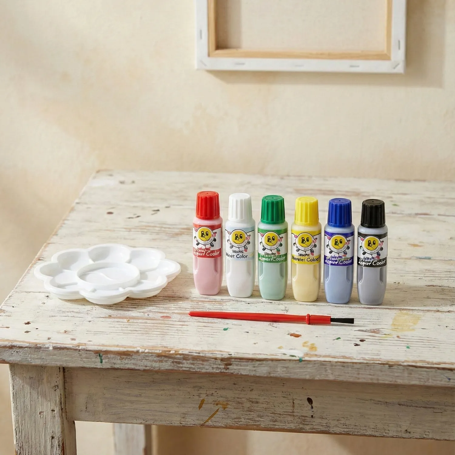 Kids Water Colour Painting Set – Complete Art Kit with Brush & Palette - Detailed Feature View 5