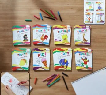Kids Educational Colouring Book Set – 40-Piece Multi-Theme Fun