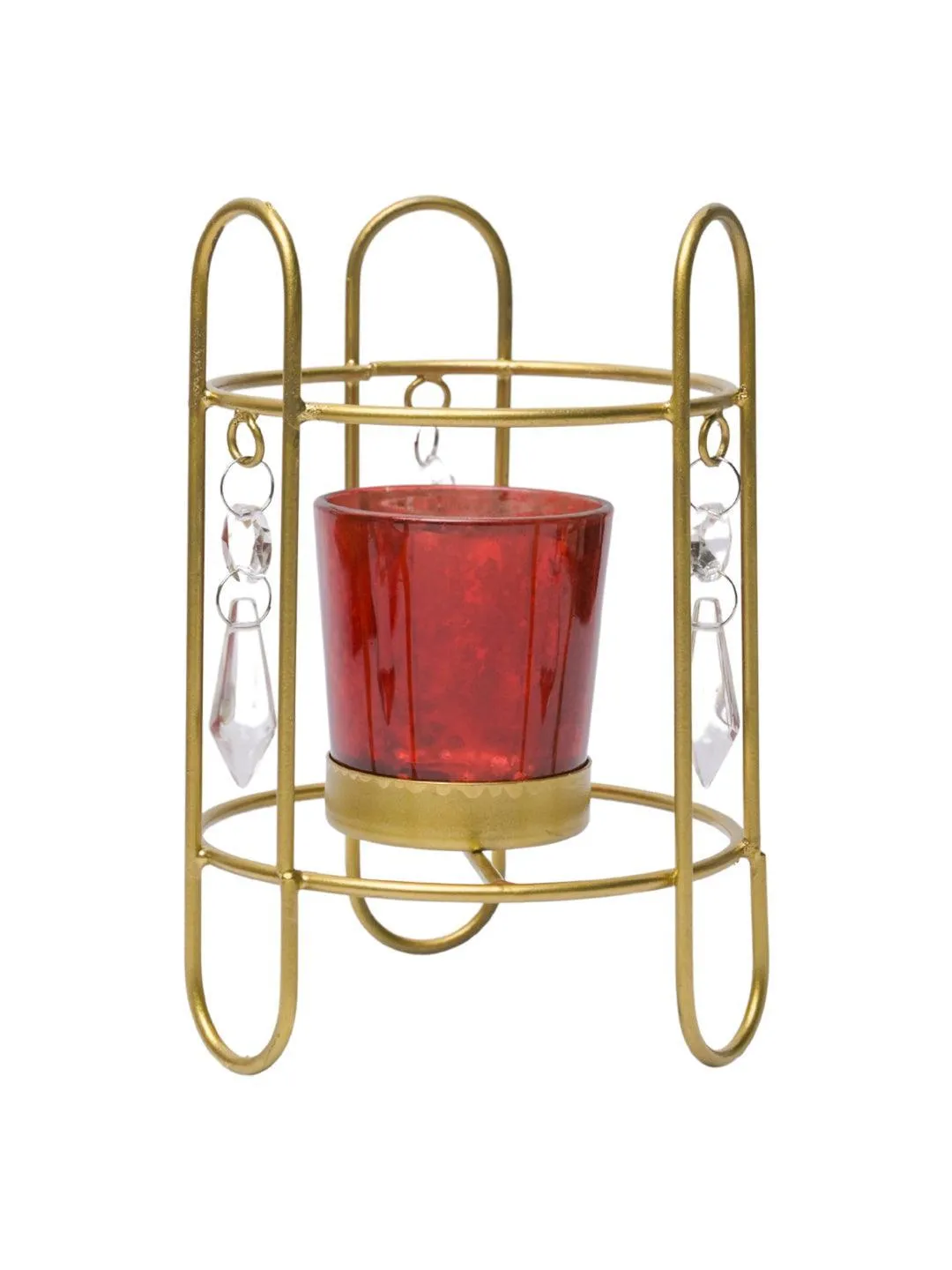 Crystal Hanging T-Lite Holder - Detailed Feature View 1