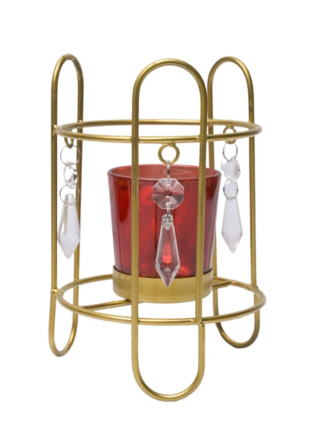 Crystal Hanging T-Lite Holder - Detailed Feature View 2