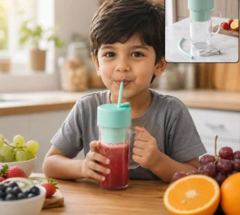 Portable Juicer 420 ML USB Rechargeable Blender Bottle for Home (1 Pc)