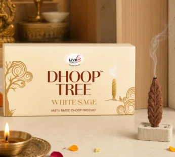 India First White Sage Dhoop Tree Vastu Based Incense Product for Home (100Gm, 20pcs)