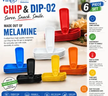 Melamine Chip & Dip Serving Tray Set – Vibrant and Durable for Anytime Snacking