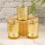 Premium Diwali Home Decoration Tealight Candle Votive Holders Pack Of 3 Pcs - Buy Online at Alikart