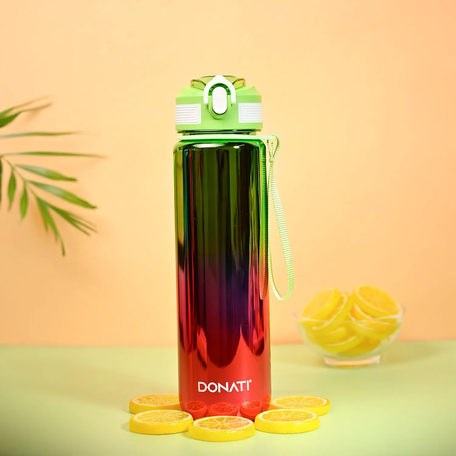 Premium Donati Travel Bottle 1000ML - Pink & Neon Plastic Glossy Finish - Buy Online at Alikart