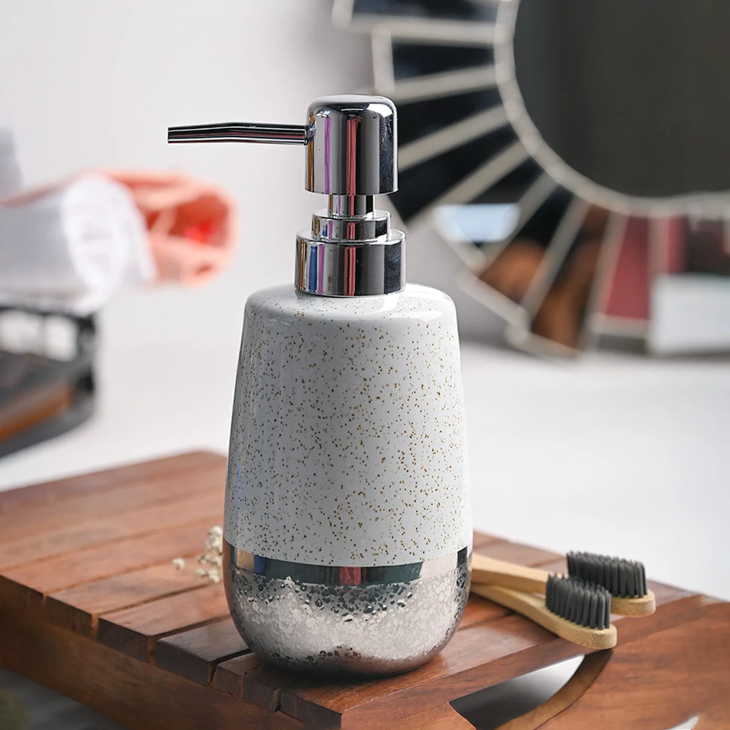 Premium Dotted Style Soap Dispenser - Buy Online at Alikart