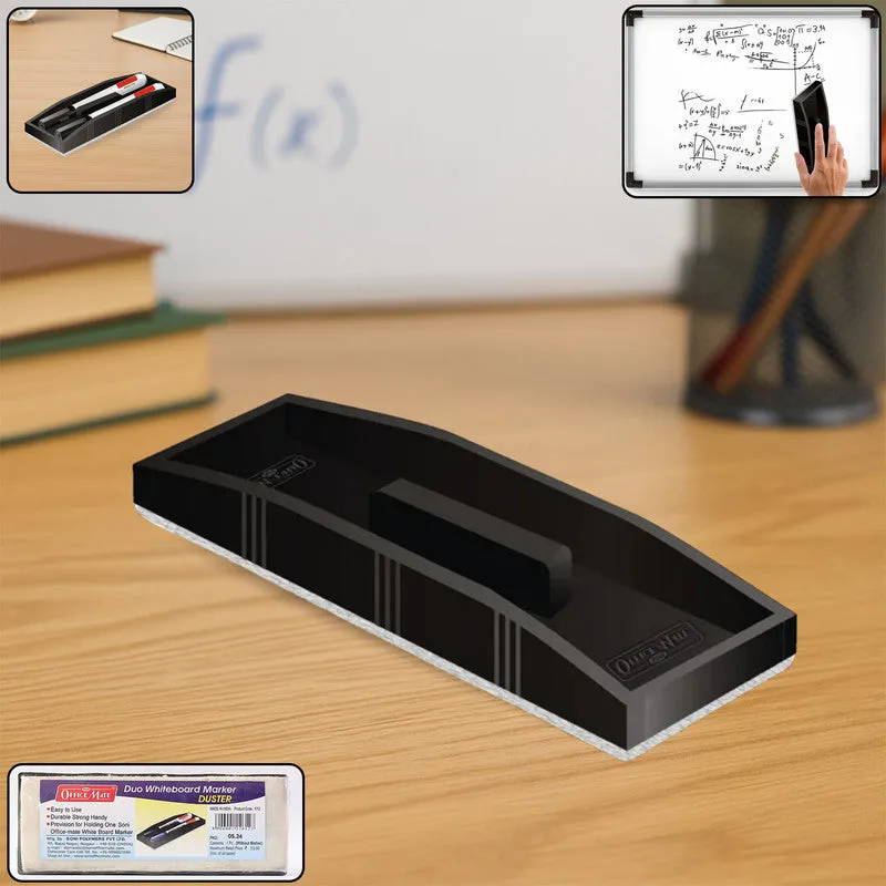 Premium Whiteboard Duster – Durable, Easy-Grip with Dual Marker Slots - Buy Online at Alikart
