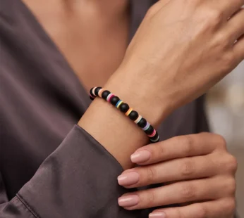 Trendy Multicolor Beaded Bracelet for Women Stylish Stretch Fashion Jewelry