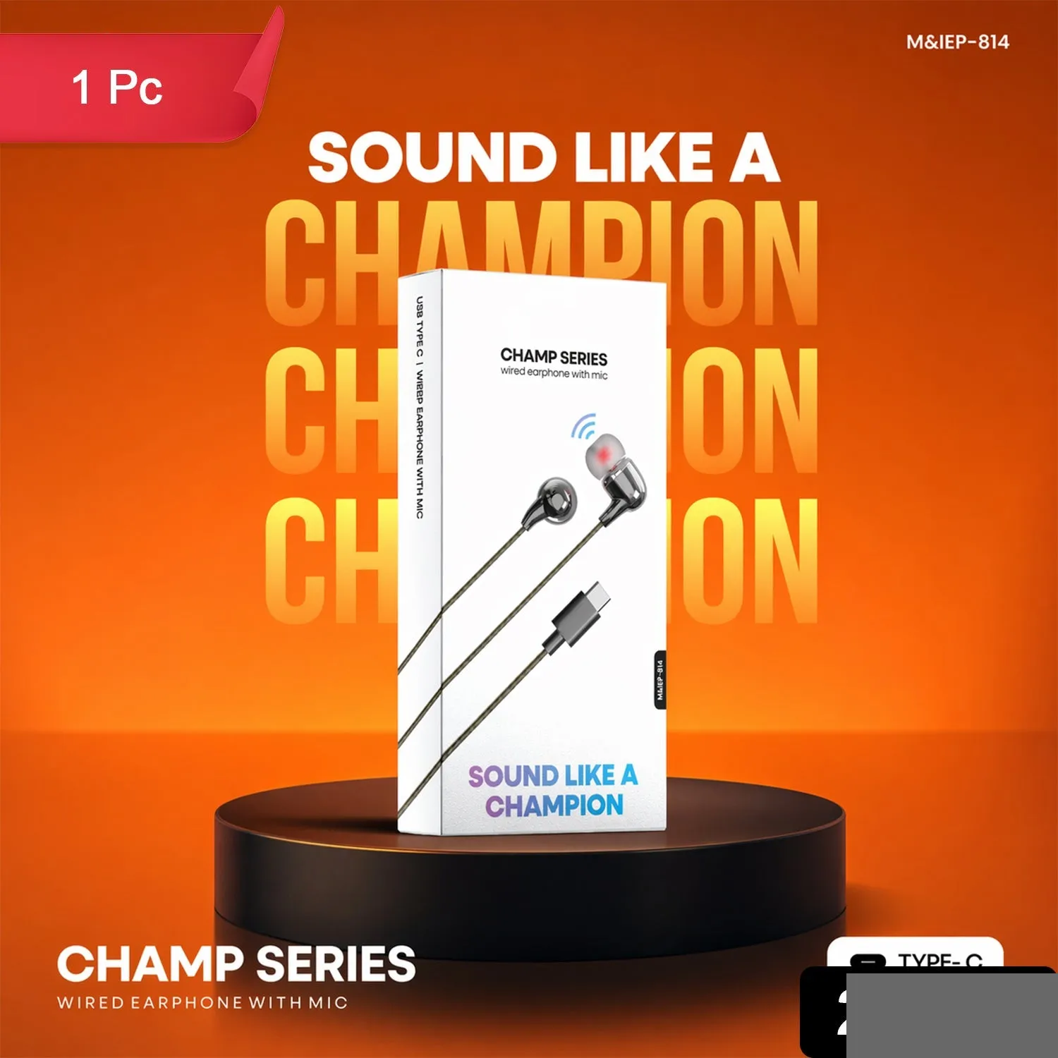Type-C Wired Earphones – Clear Sound & Noise Isolation for Calls - Detailed Feature View 3