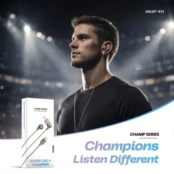 Type-C Wired Earphones – Clear Sound & Noise Isolation for Calls