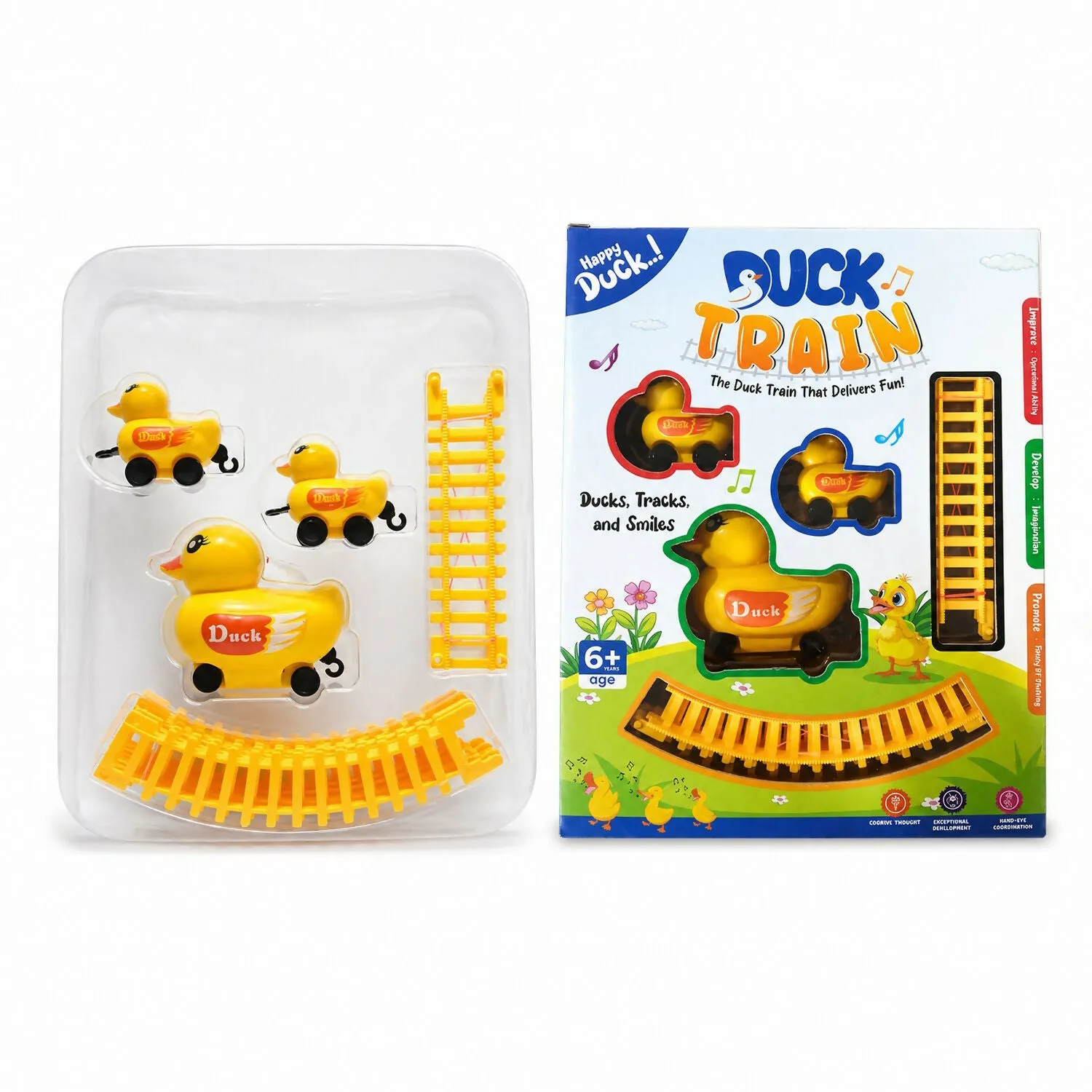 Kids Electric Toy Train Set – Lights, Music & Easy Assembly - Detailed Feature View 6