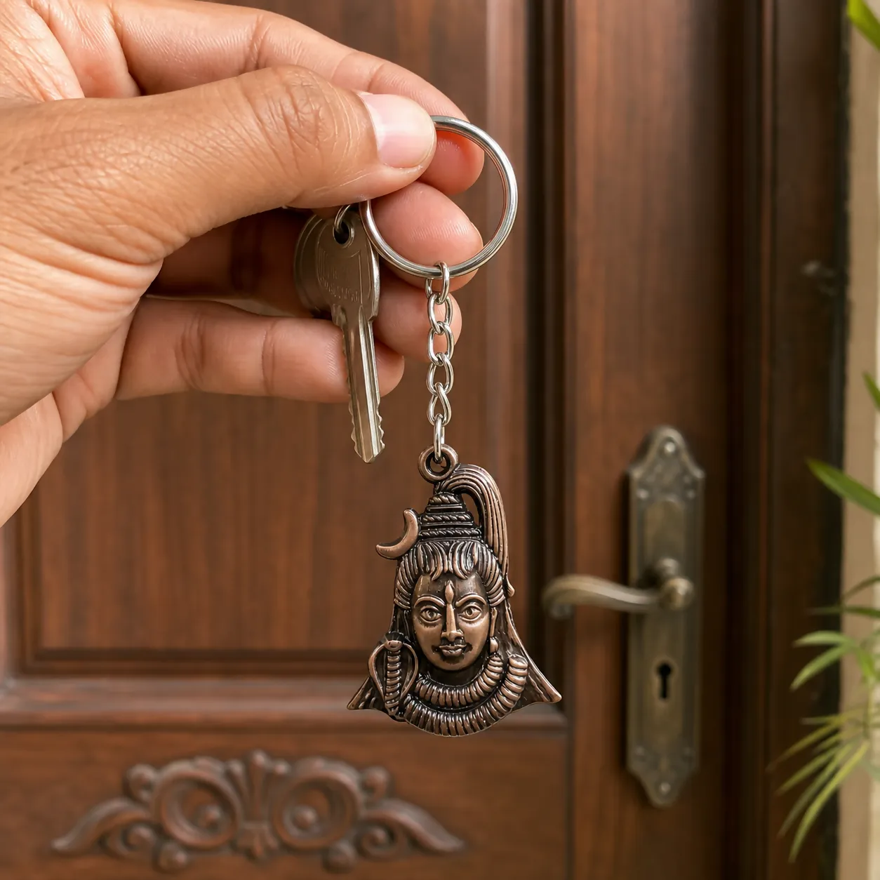 Premium Lord Shiva Metal Keychain Keychain for Car, Bike & Home Keys - Buy Online at Alikart