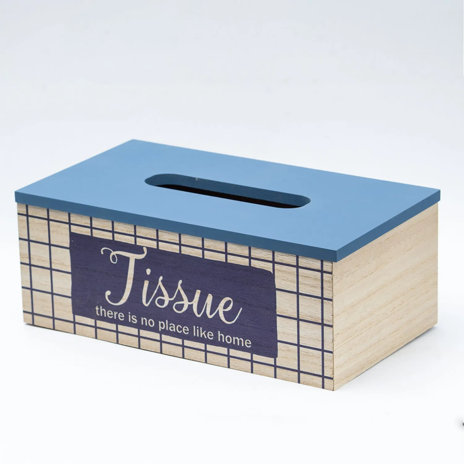 Exquisite Blue Tissue Holder Box For Home - Detailed Feature View 2