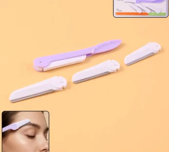 Eyebrow Razor with 3 Replaceable Blades – Precision Facial Grooming