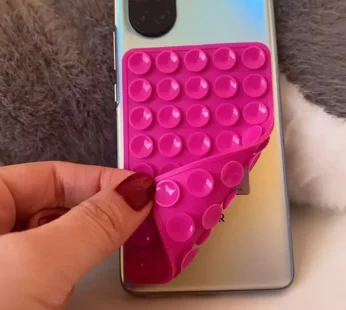 Double sided Silicone 24 Capsules Suction Cup Holder – Multifunctional Anti-Slip Adhesive Phone Holder Pad Powerful Grip for iPhone and Android (Random Color)