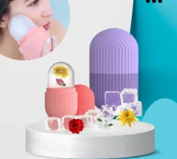 Face Ice Roller – Cooling Massager for Skin Tightening, Puffiness & Glowing Face (Random Color-Pack of 1)