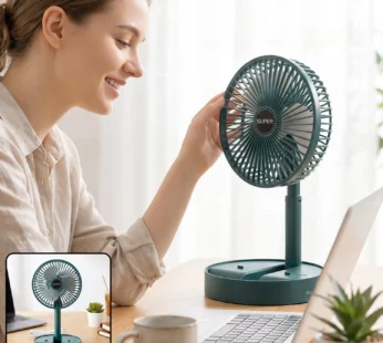 USB Powered Adjustable Height Table Fan for Desk Home and Office (1 Pc)