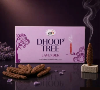 Lavender Dhoop Tree with India First Vastu Based Incense for Peaceful Home Ambience (100Gm, 20pcs)