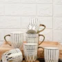 Premium Fine Bone China Gloden Branch Pattern Tea Cups - 6 Pcs,160 ML - Buy Online at Alikart