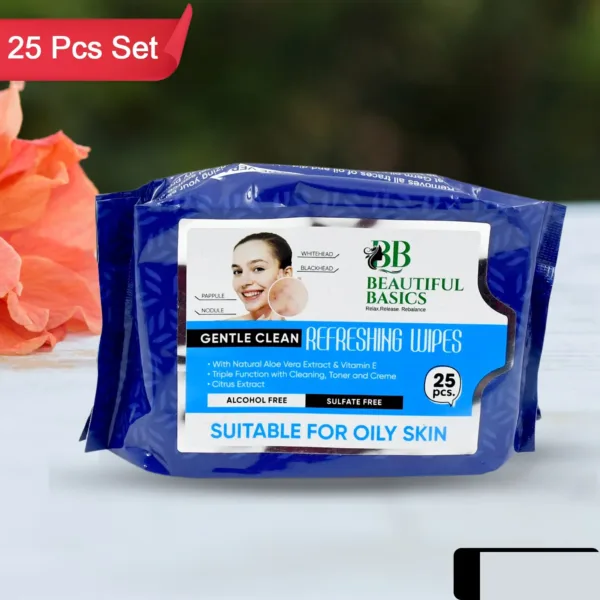 Facial Cleansing Wet Wipes – Fruit Extract, 25 Count | Beautiful Basics