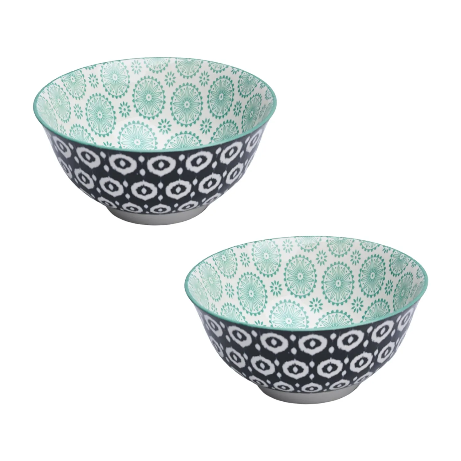 Floral Bowl Set Of 2 (650Ml) - Detailed Feature View 2