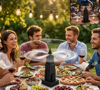 Small Tabletop Fly Repeller Fan Tower Design Food Protection (1 Pc)