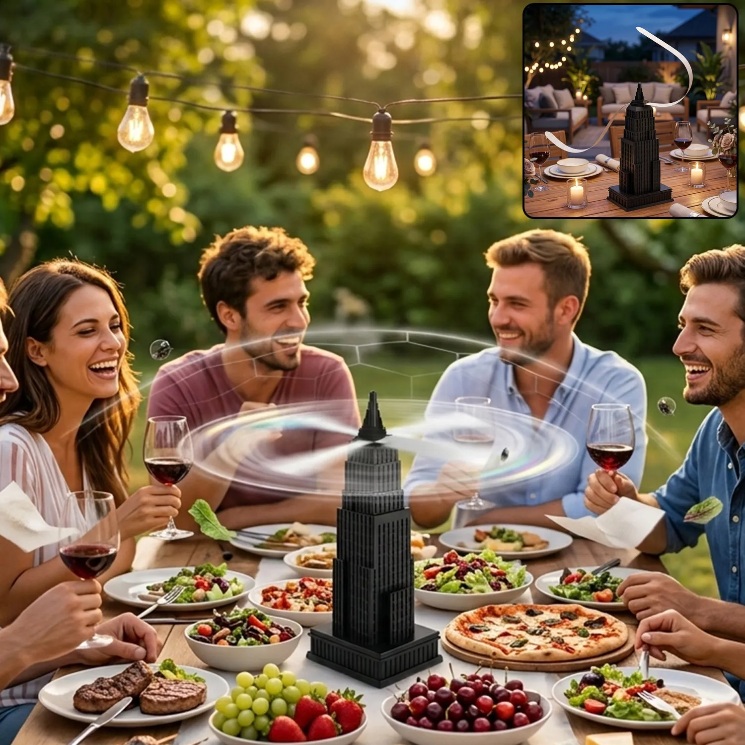Premium Small Tabletop Fly Repeller Fan Tower Design Food Protection (1 Pc) - Buy Online at Alikart