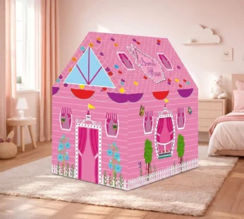 Kids Play Tent House – Pink Foldable Design for Indoor & Outdoor Fun