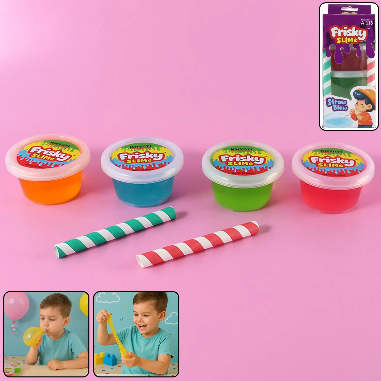 Premium Slime Activity Kit for Kids – Colorful, Safe & Fun Play Set - Buy Online at Alikart