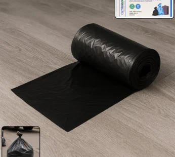 Extra-Strong Garbage Bag Roll – Leak-Proof & Tear-Resistant 48x54cm