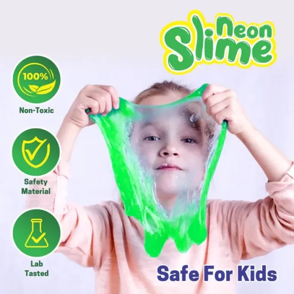 Stress-Relief Slime Toy – Non-Toxic Multicolor Play Set for Kids