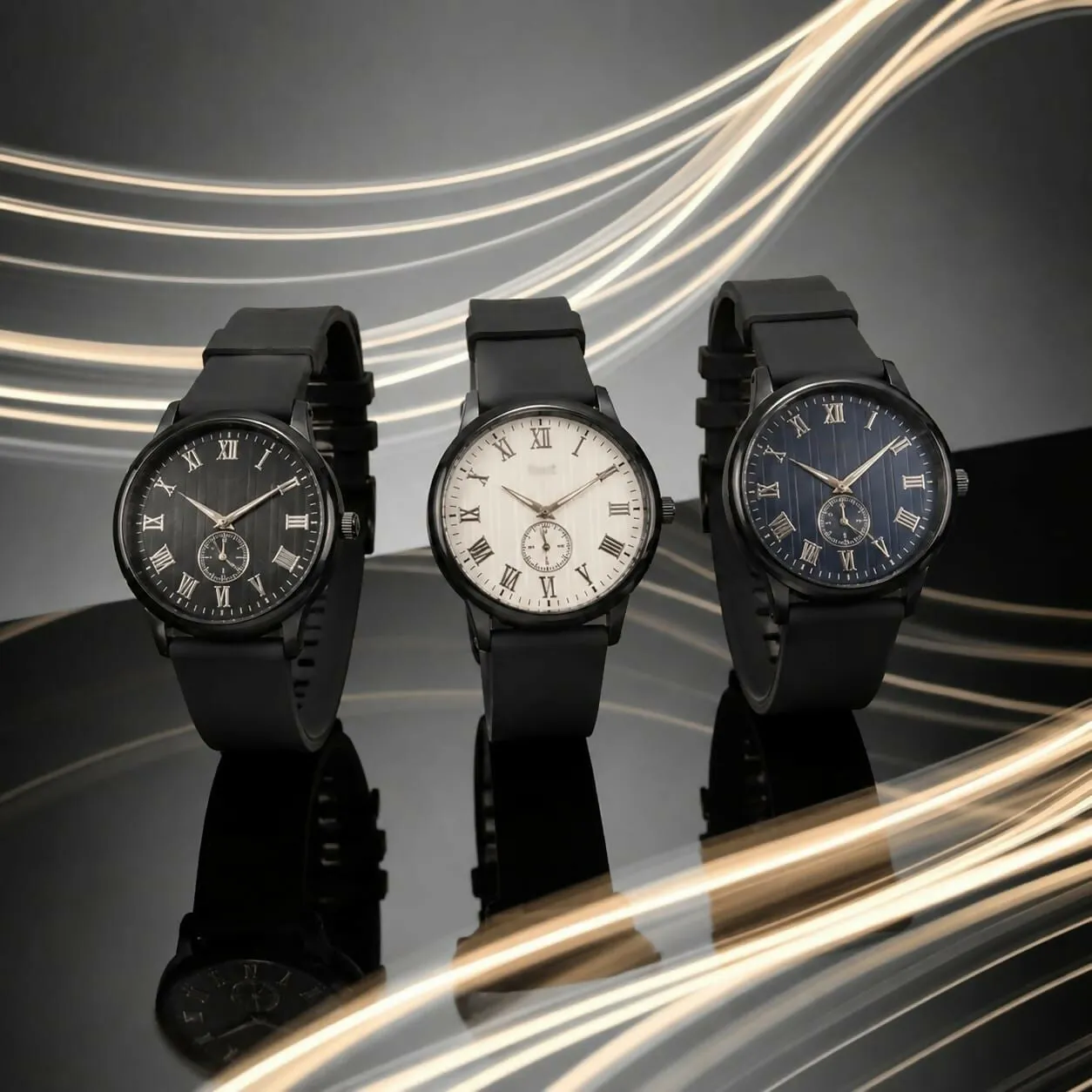 Analog Wrist Watch – Classic Roman Dial & Stylish Design - Detailed Feature View 3
