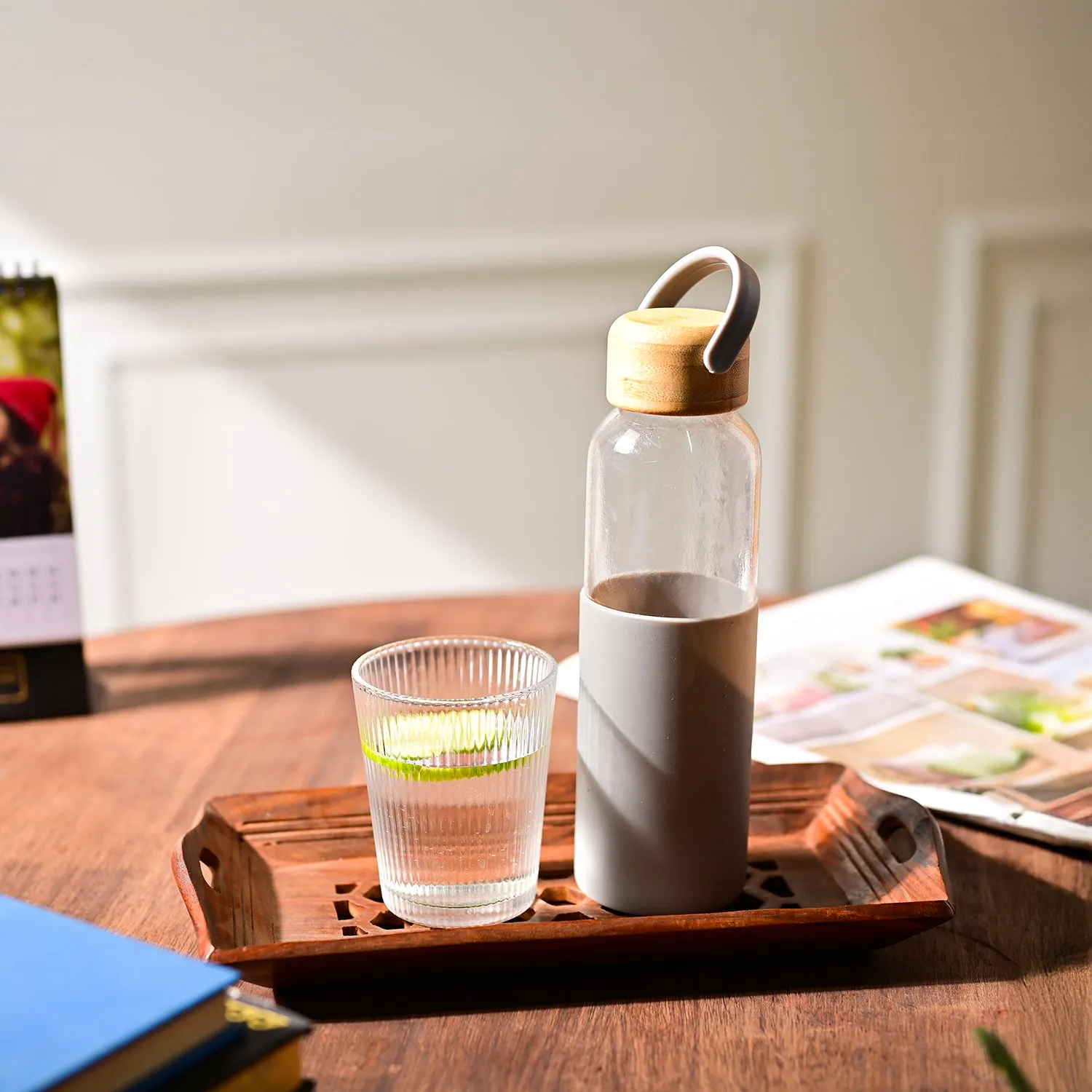 Premium Glass Bottle (Grey) – 500 ML - Buy Online at Alikart