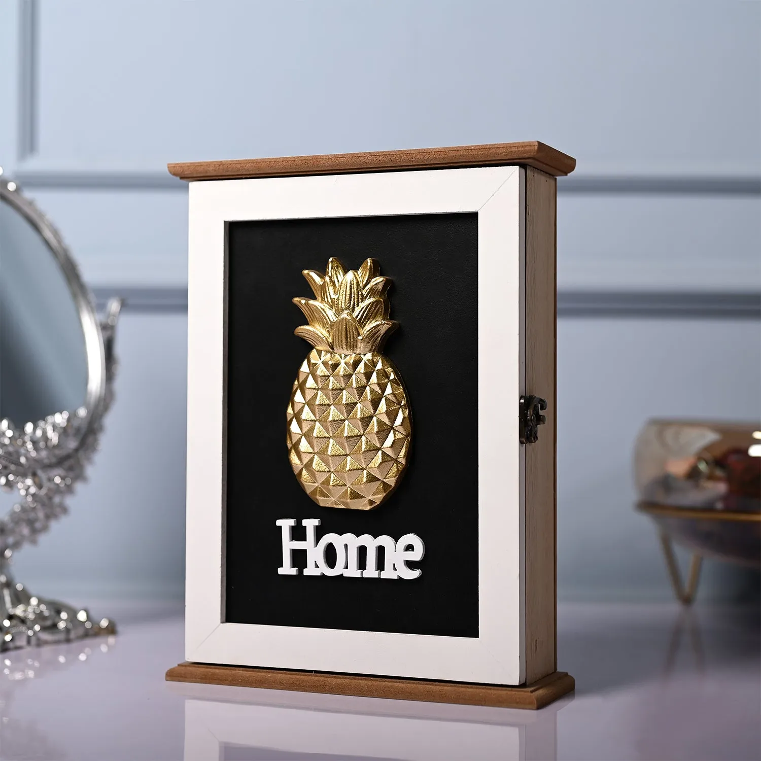 Premium Gold Pineapple Key Holder Box - Buy Online at Alikart
