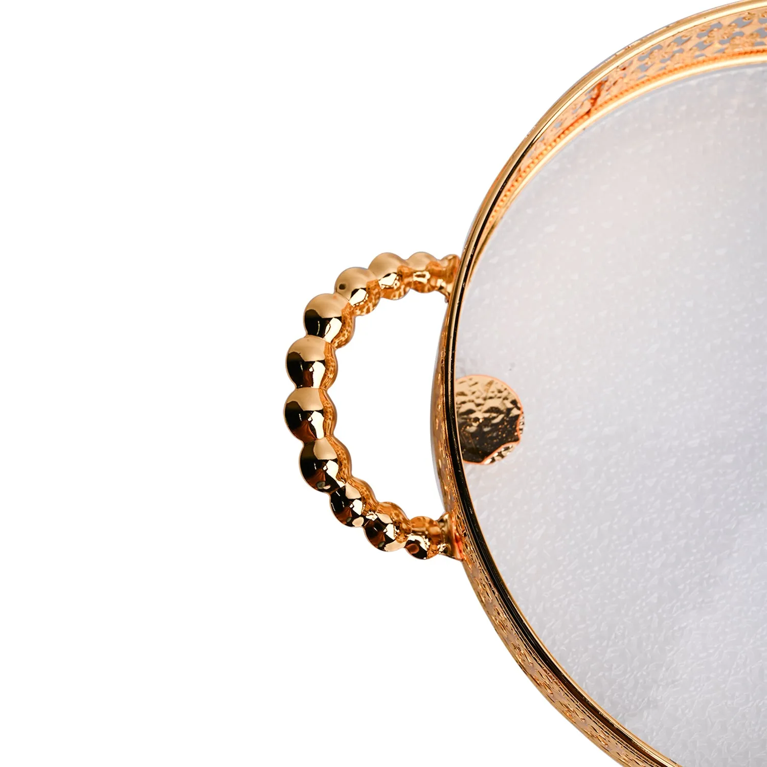 Golden Decorative Basket - Detailed Feature View 4