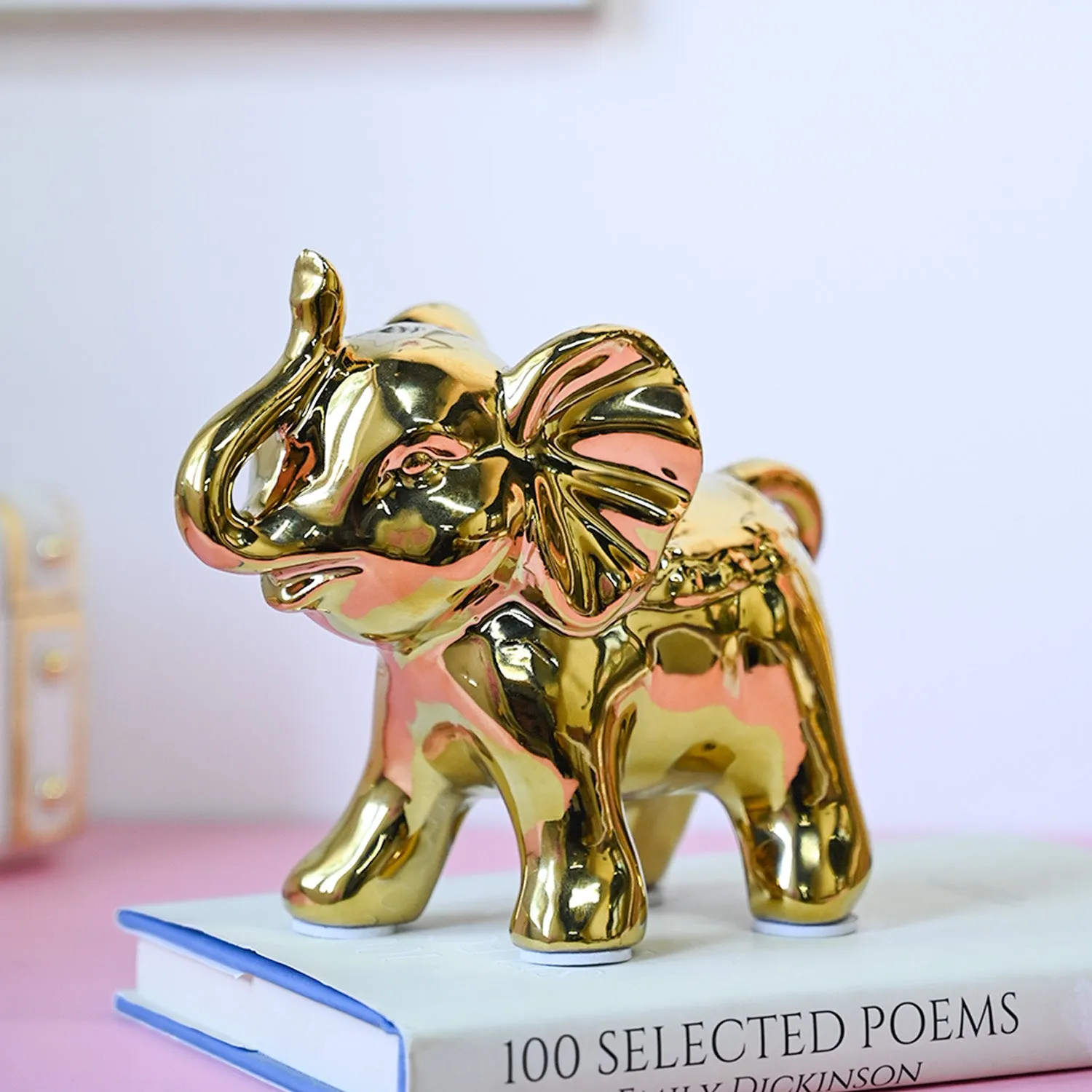 Premium Golden Elephant Statue - Buy Online at Alikart