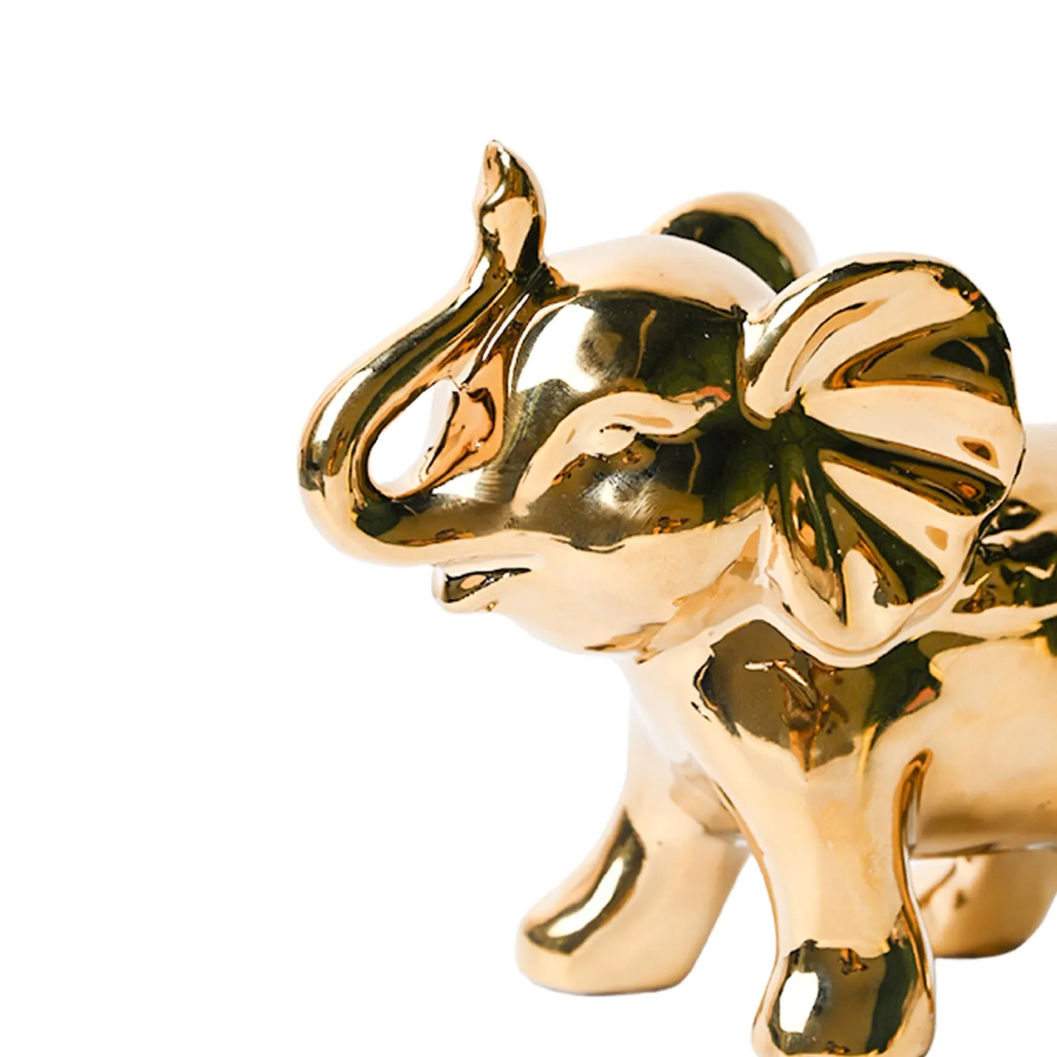 Golden Elephant Statue - Detailed Feature View 3