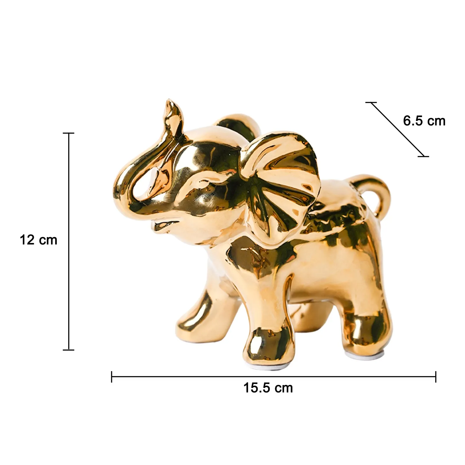 Golden Elephant Statue - Detailed Feature View 4