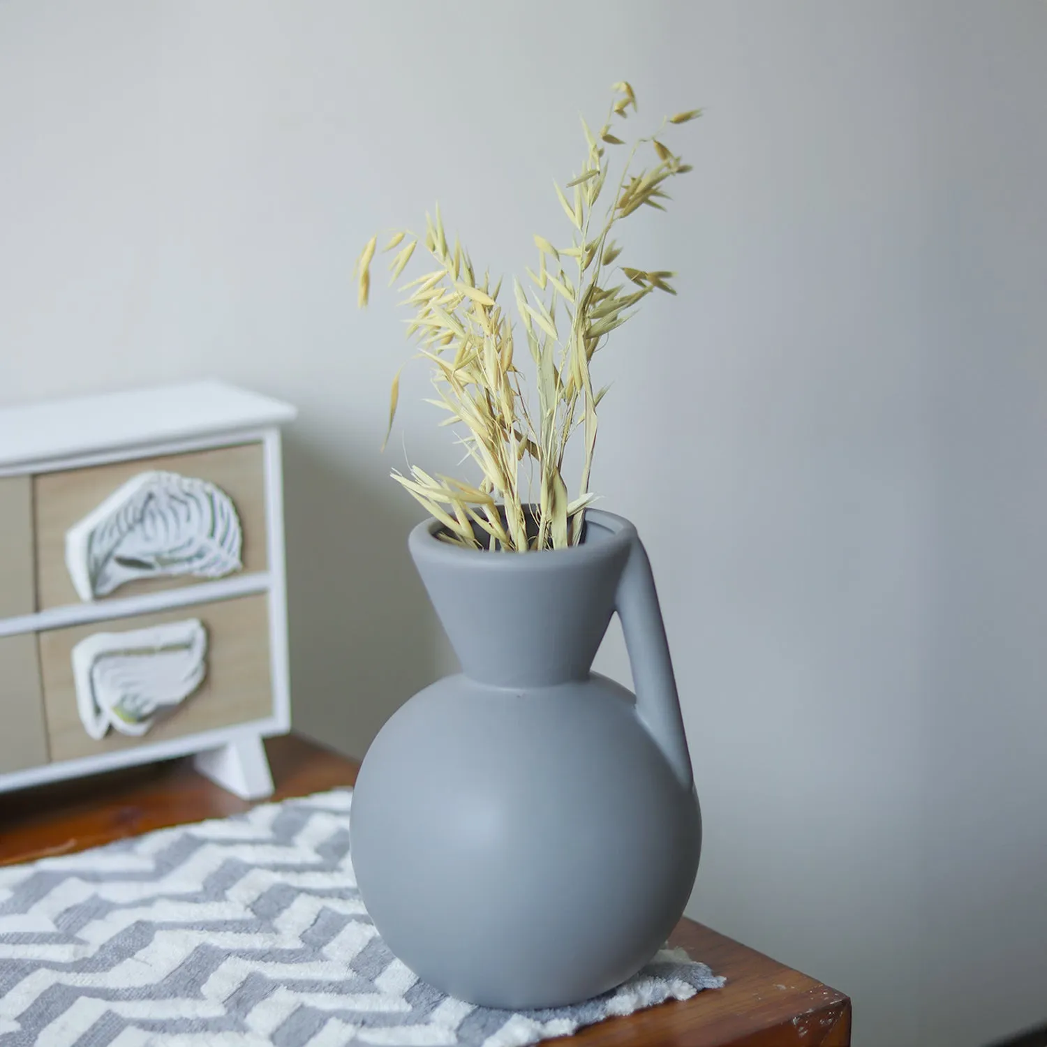 Premium Grey Decorative Vase - Buy Online at Alikart