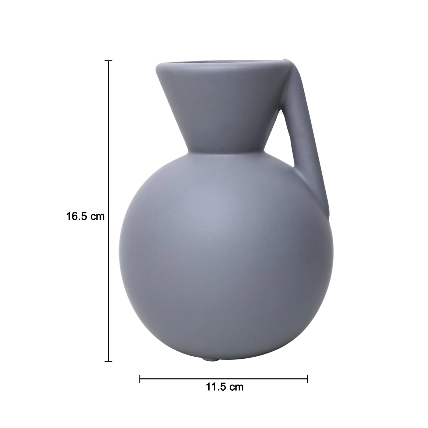 Grey Decorative Vase - Detailed Feature View 4