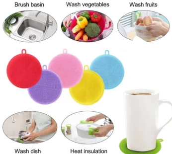 Silicone Dish Scrubber – Mildew-Free & Non-Stick | Velvet Wipe